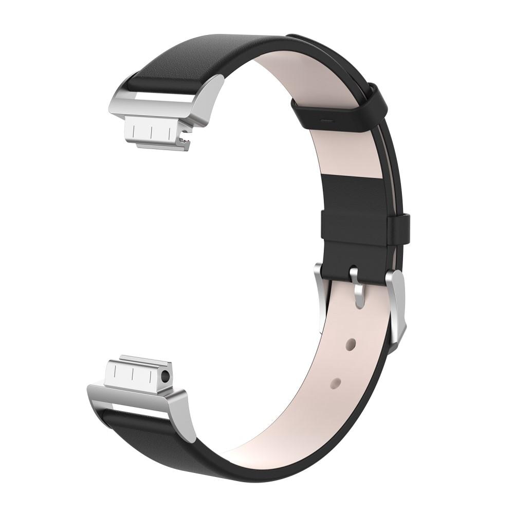 Läderarmband Fitbit Inspire/Inspire HR/Inspire 2 svart