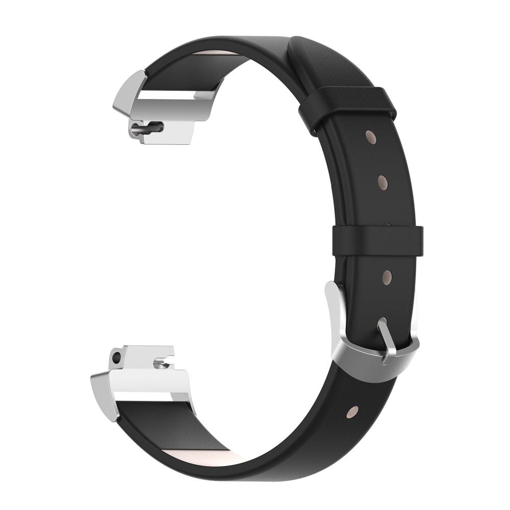 Läderarmband Fitbit Inspire/Inspire HR/Inspire 2 svart