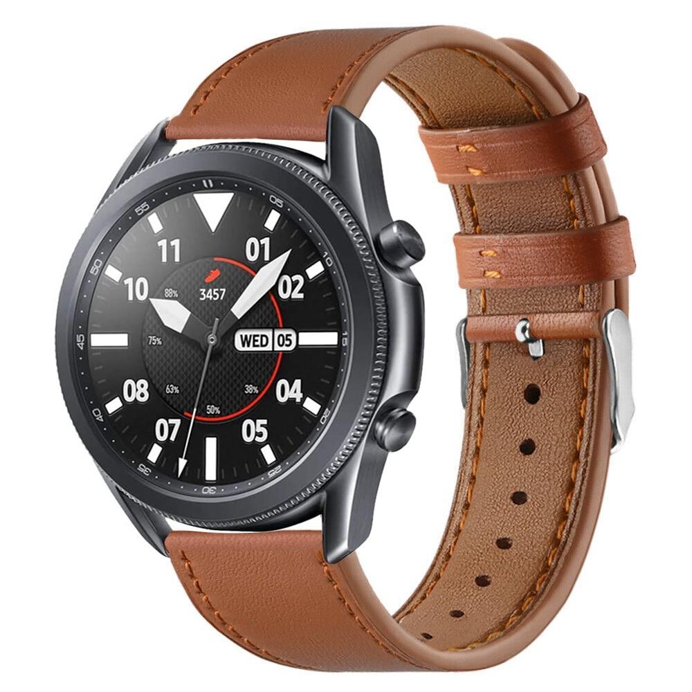 Läderarmband Samsung Galaxy Watch 3 41mm Brun
