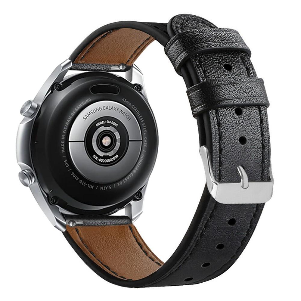 Läderarmband Samsung Galaxy Watch 3 41mm svart