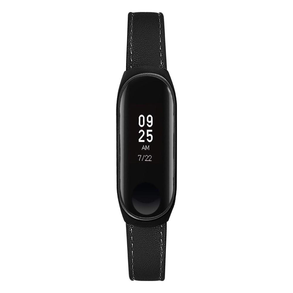 Läderarmband Xiaomi Mi Band 5 Svart