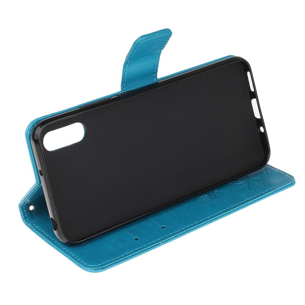 Läderfodral Fjärilar Samsung Galaxy Xcover 5 Blå