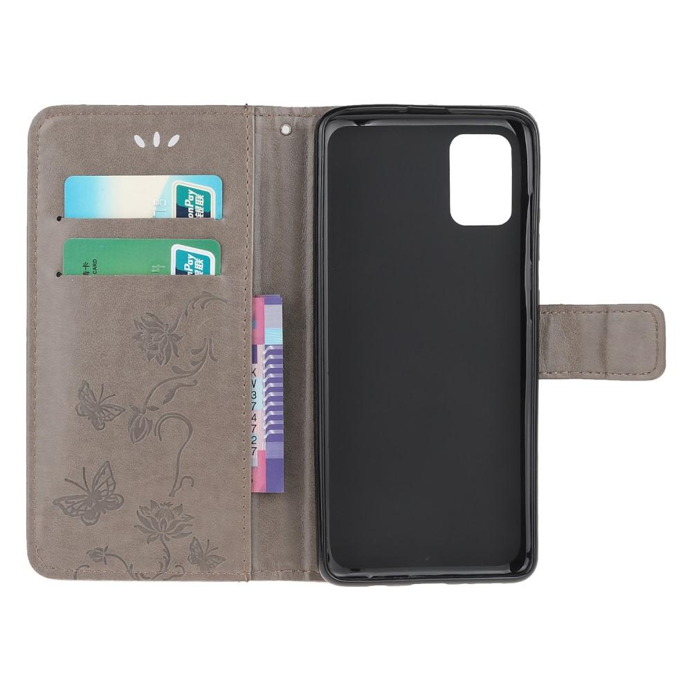 Läderfodral Fjärilar Xiaomi Mi 11i Grå