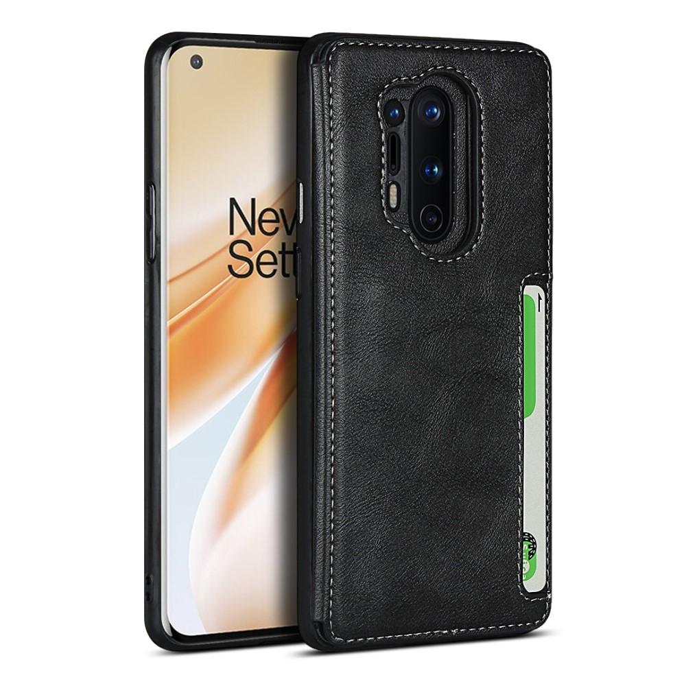 Leather Multi-slot Case OnePlus 8 Pro svart