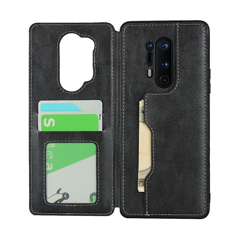Leather Multi-slot Case OnePlus 8 Pro svart