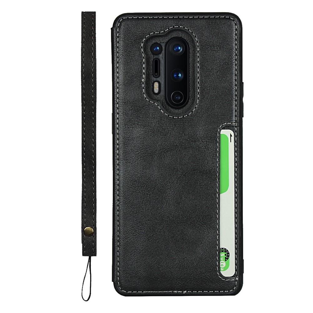 Leather Multi-slot Case OnePlus 8 Pro svart