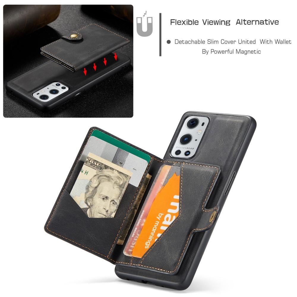 Magnetic Wallet Card Case OnePlus 9 Pro Black