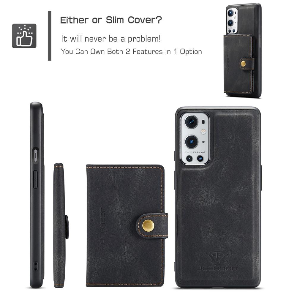 Magnetic Wallet Card Case OnePlus 9 Pro Black