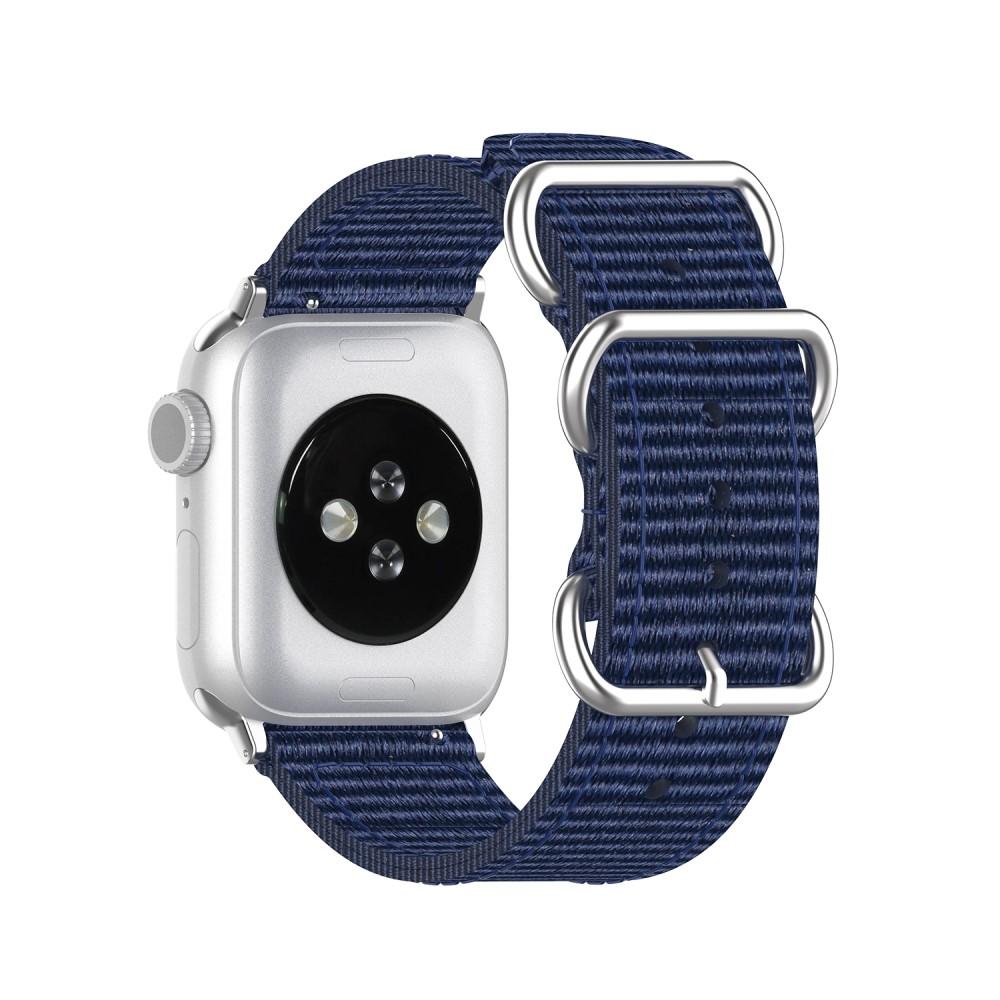 Natoarmband Apple Watch 42mm marinblå