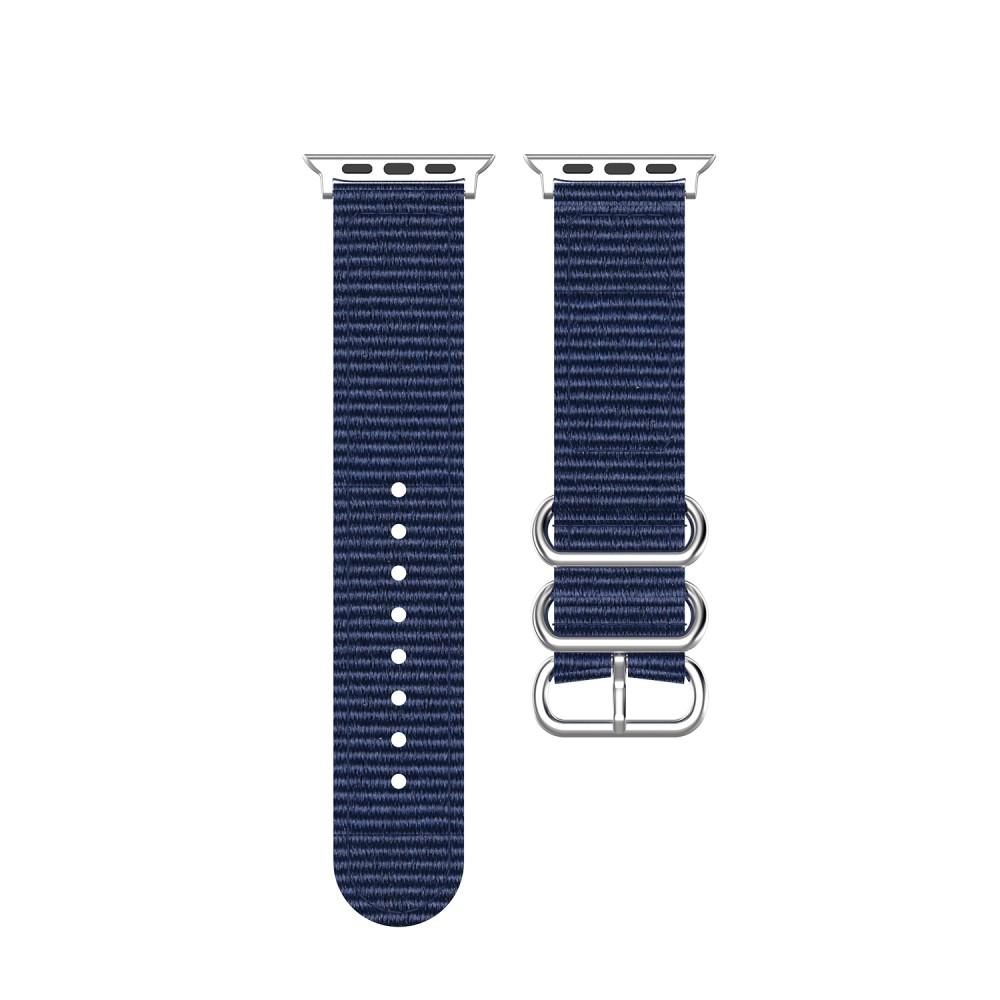 Natoarmband Apple Watch 45mm Series 9 marinblå