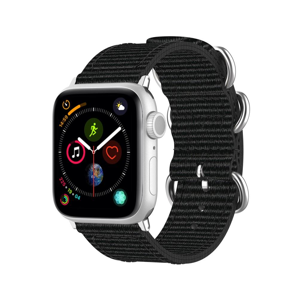 Natoarmband Apple Watch 42mm svart