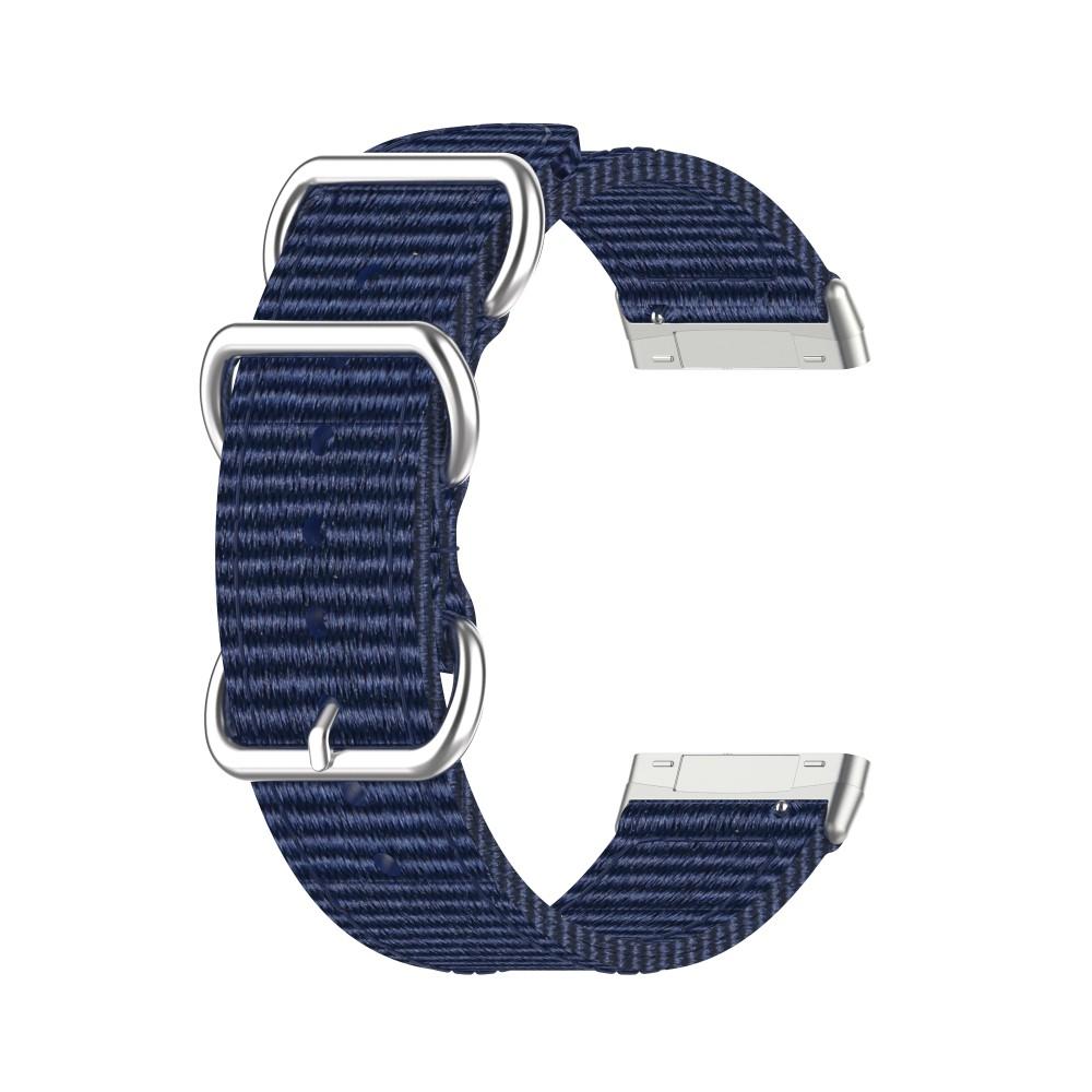 Natoarmband Fitbit Versa 3/Sense marinblå