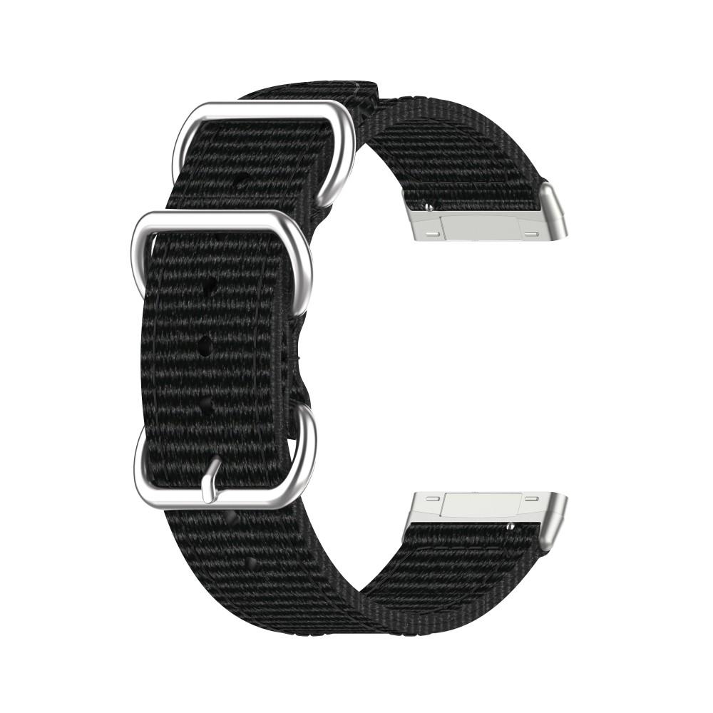 Natoarmband Fitbit Versa 3/Sense svart