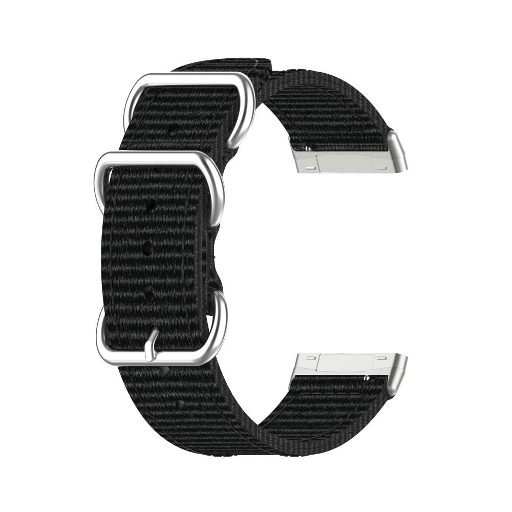 Natoarmband Fitbit Versa 3/Sense svart