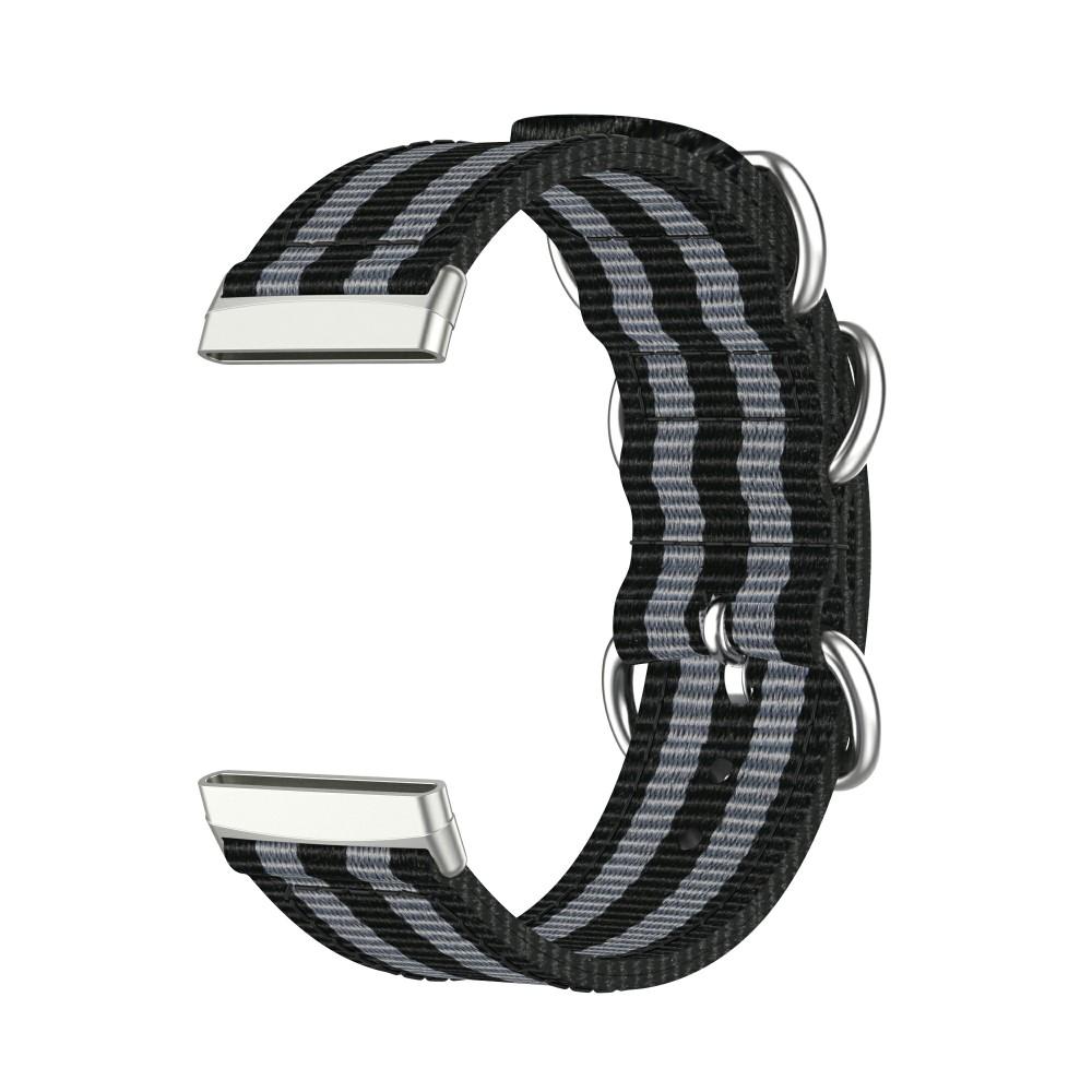 Natoarmband Fitbit Versa 3/Sense svart/grå