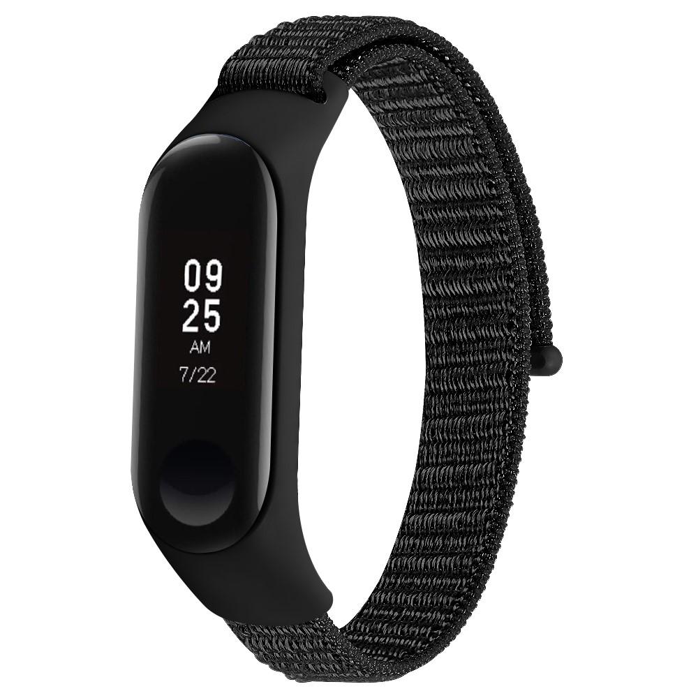 Nylonarmband Xiaomi Mi Band 3/4 svart