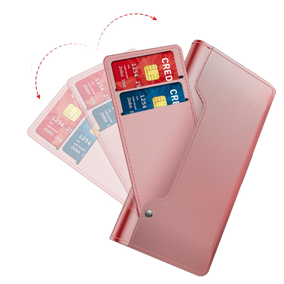Plånboksfodral Spegel iPhone 12/12 Pro Rosa Guld