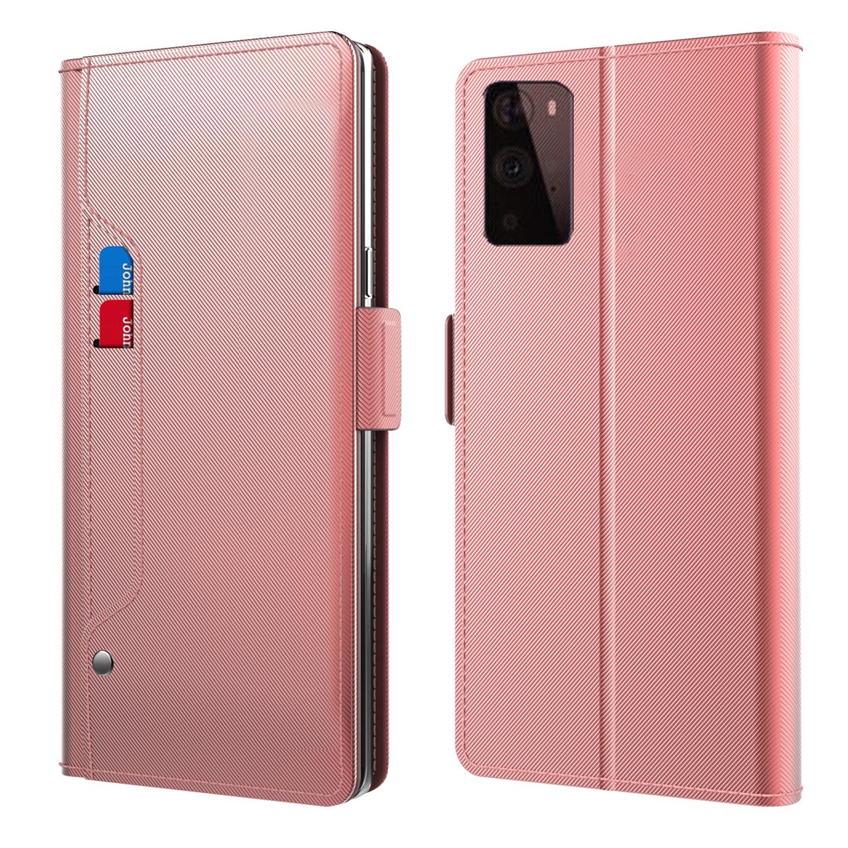 Plånboksfodral Spegel OnePlus 9 Pro Rosa Guld