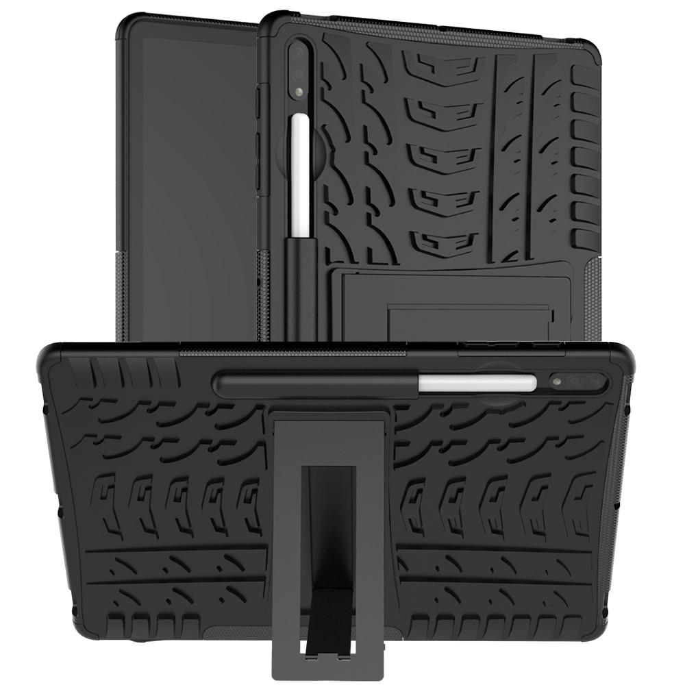 Rugged Case Samsung Galaxy Tab S7 Plus/S8 Plus 12.4 svart