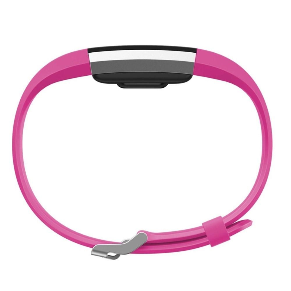 Silikonarmband Fitbit Charge 2 cerise