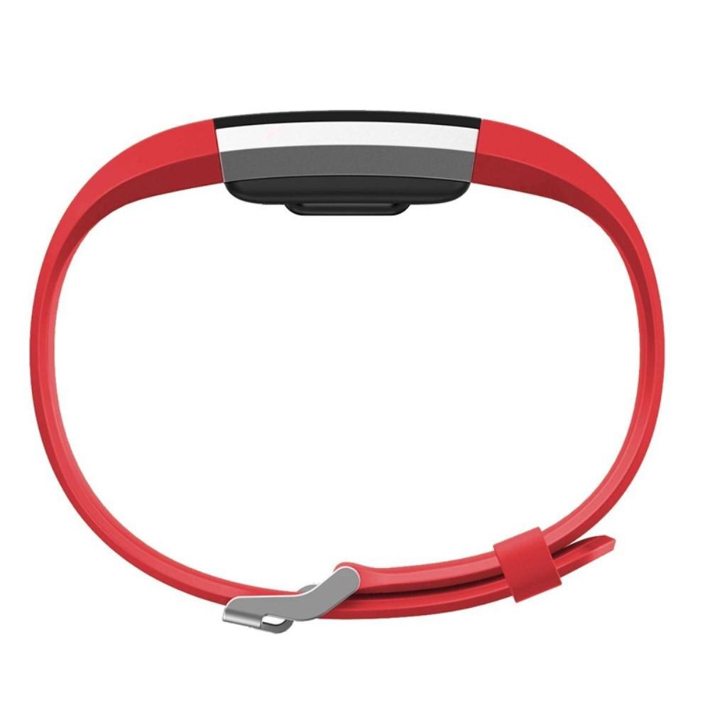 Silikonarmband Fitbit Charge 2 Röd