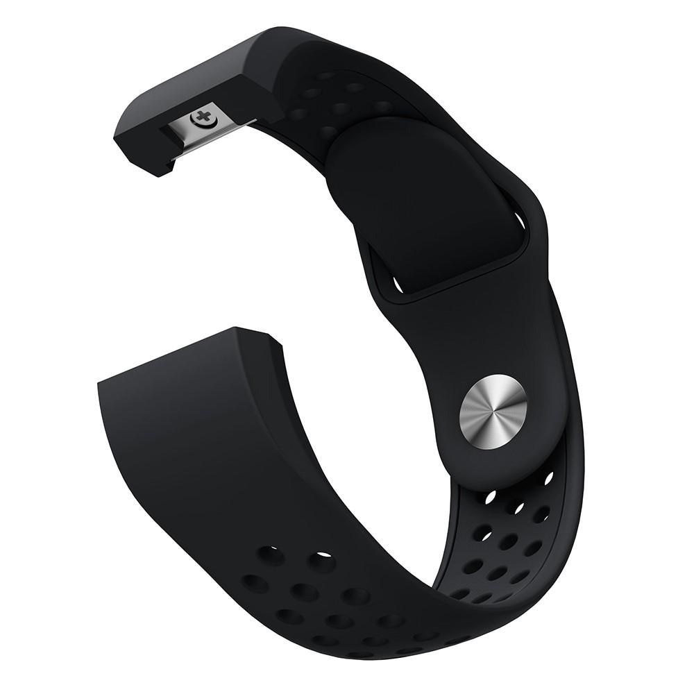 Silikonarmband Sport Fitbit Charge 2 svart