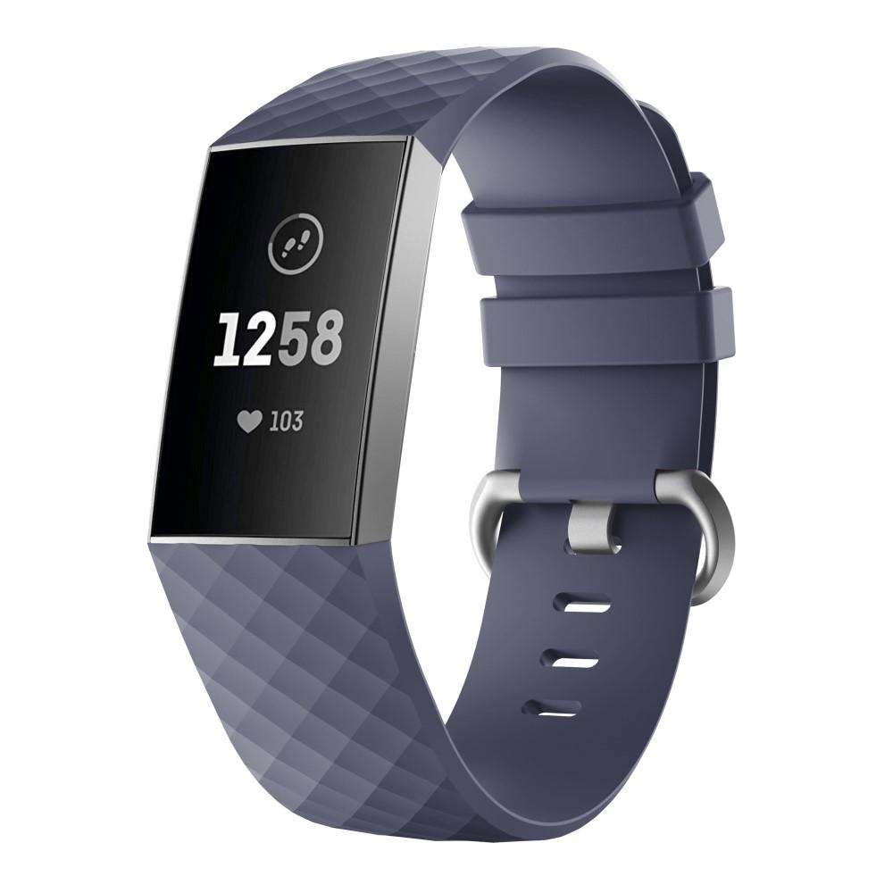 Silikonarmband Fitbit Charge 3/4 lila