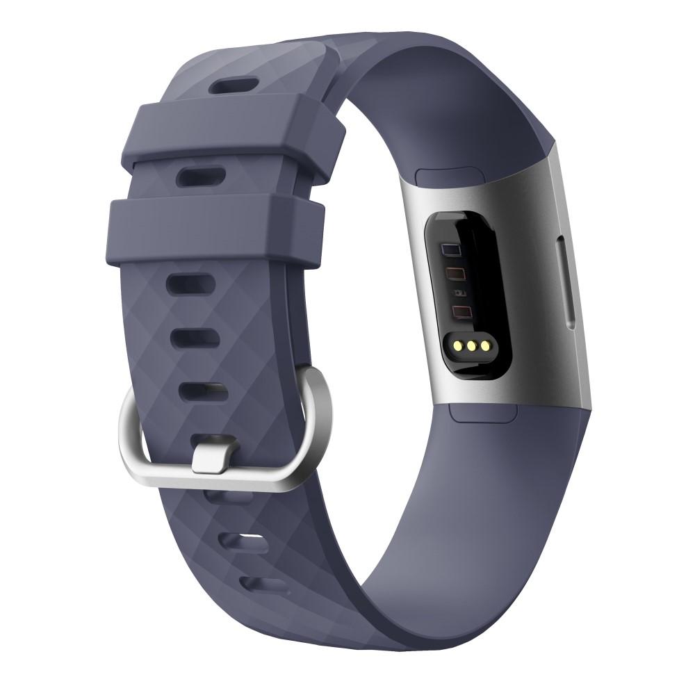 Silikonarmband Fitbit Charge 3/4 lila