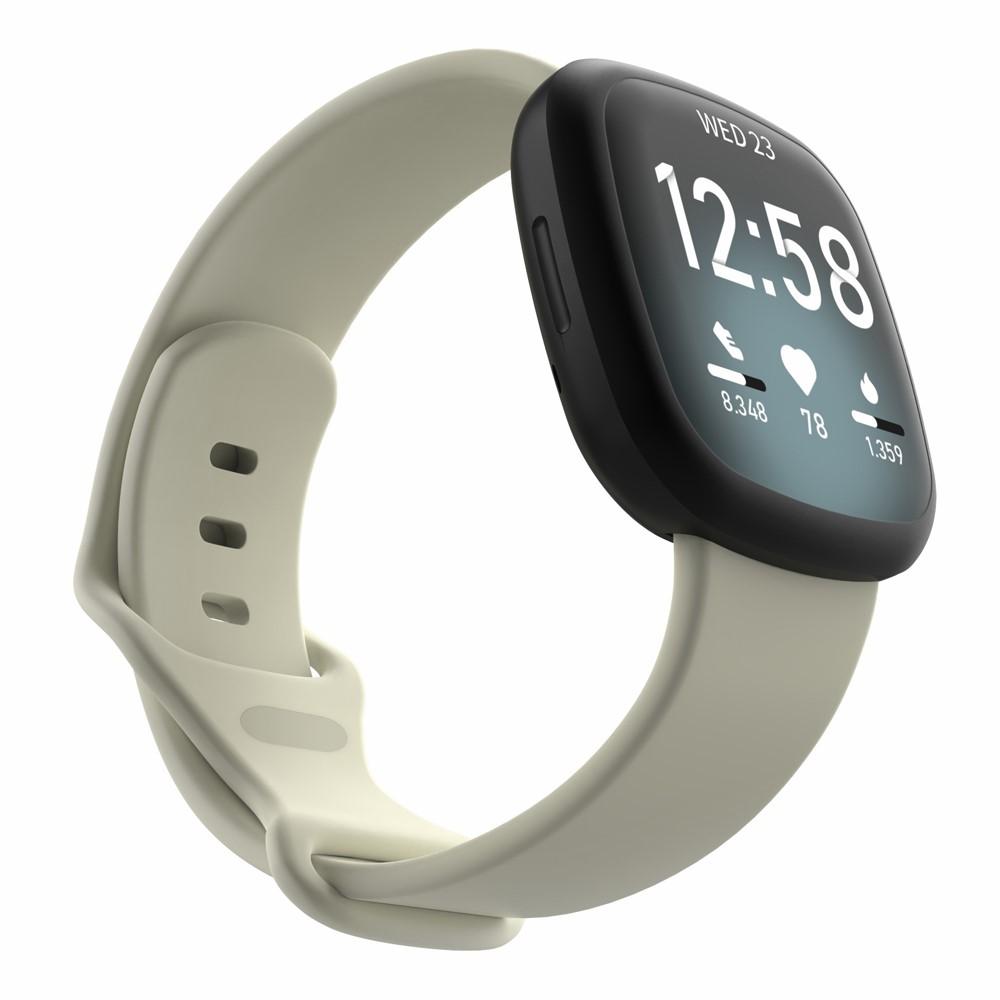 Silikonarmband Fitbit Versa 3/Sense beige (Small)