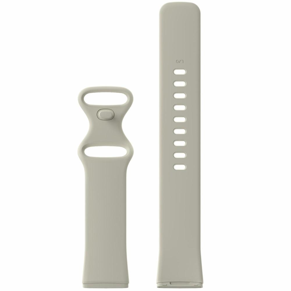Silikonarmband Fitbit Versa 3/Sense beige (Small)