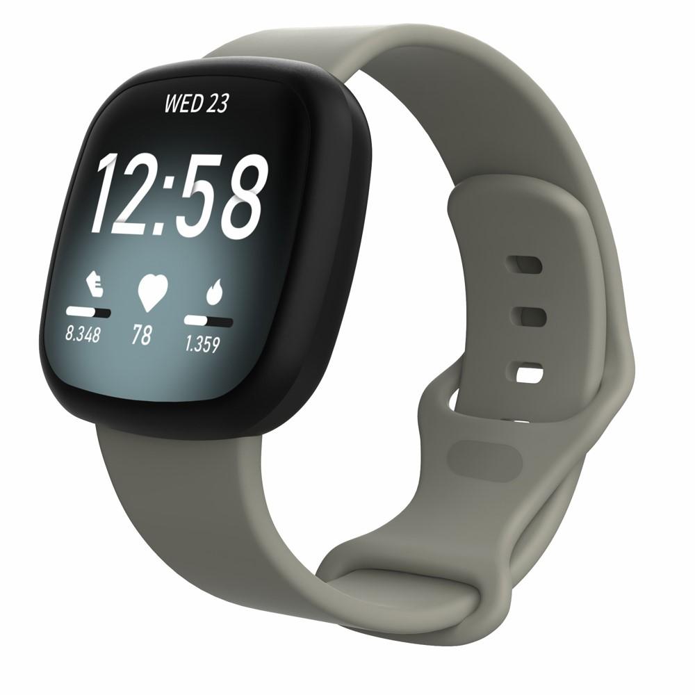 Silikonarmband Fitbit Versa 3/Sense grå (Small)