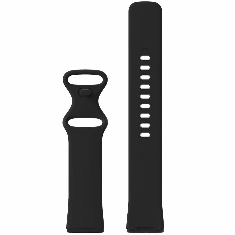 Silikonarmband Fitbit Versa 3/Sense svart (Large)