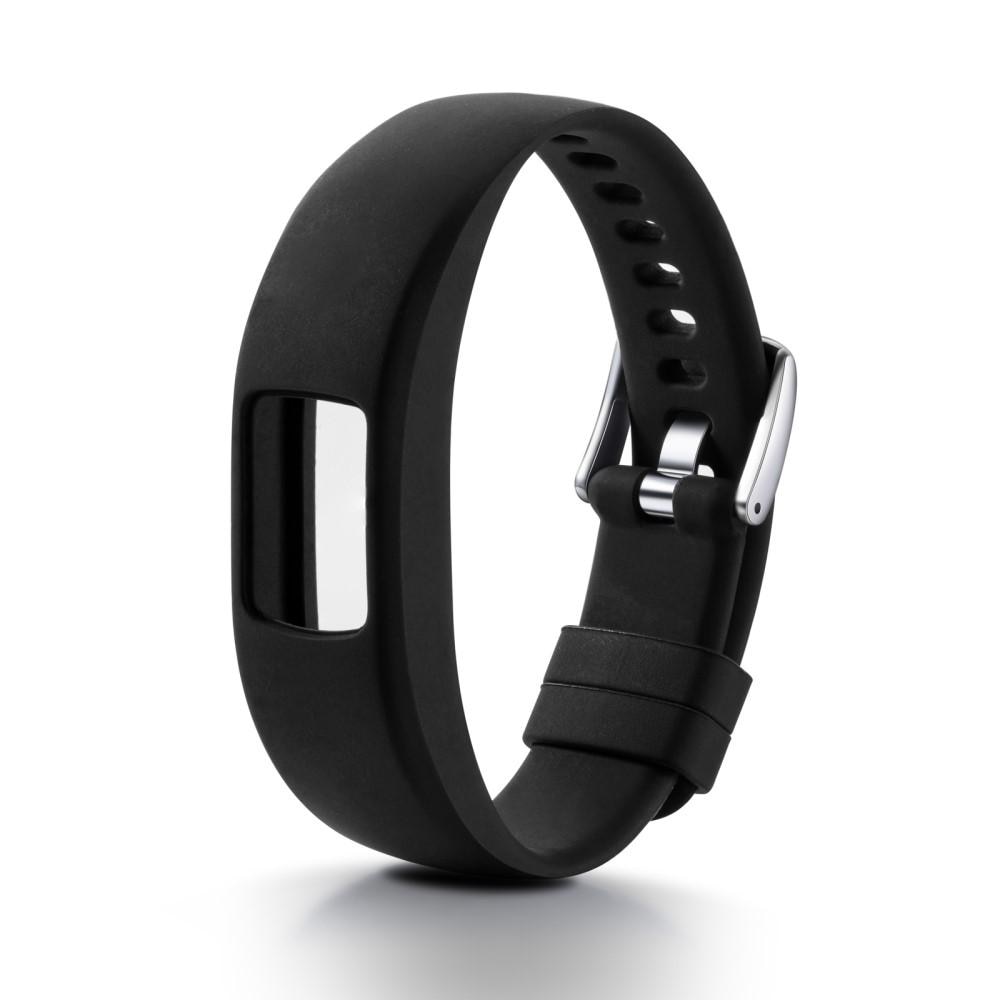 Silikonarmband Garmin Vivofit 4 svart