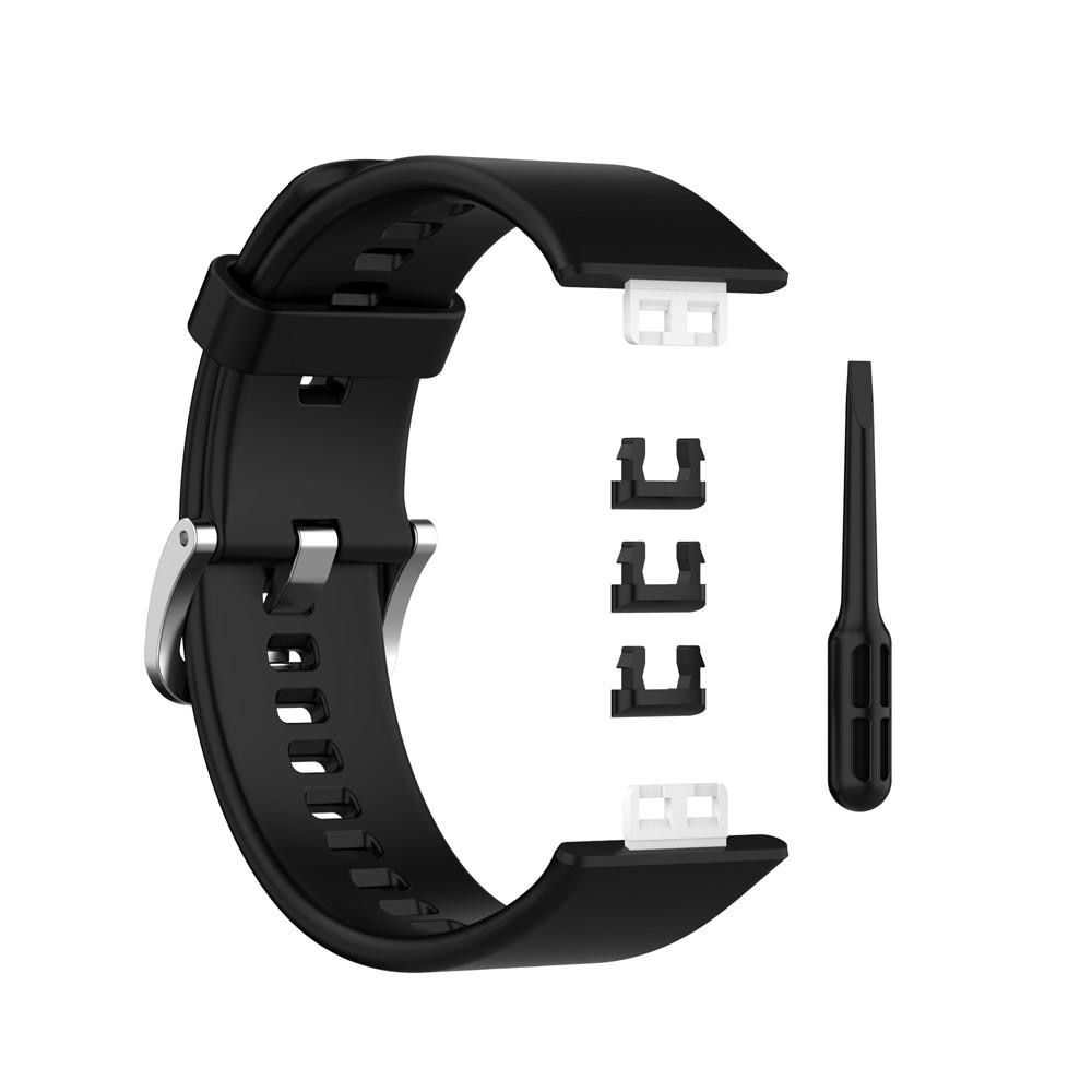 Silikonarmband Huawei Watch Fit svart
