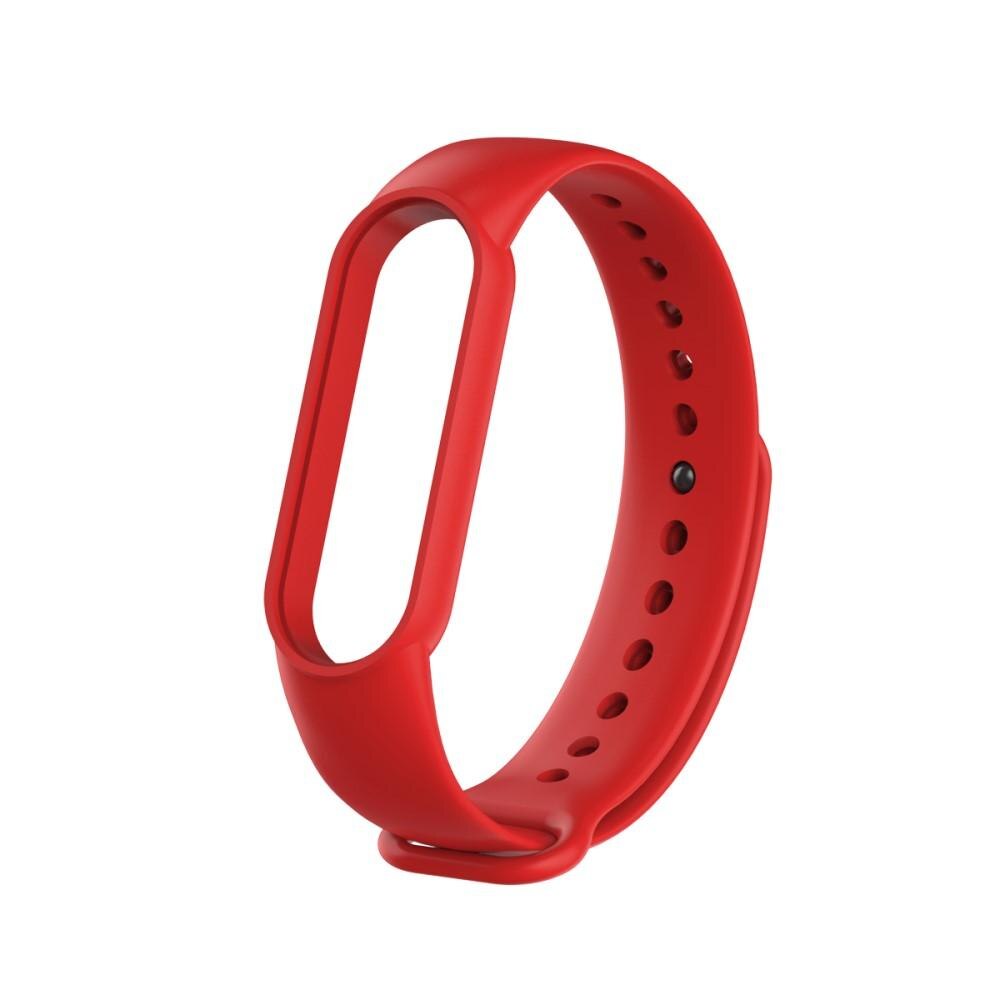 Silikonarmband Xiaomi Mi Band 5/Mi Band 6 Röd