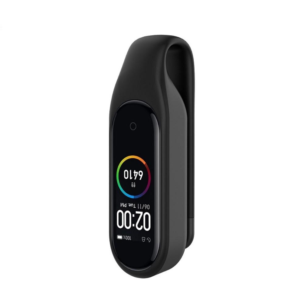 Silikonklämma/Clip Xiaomi Mi Band 3/4 Svart