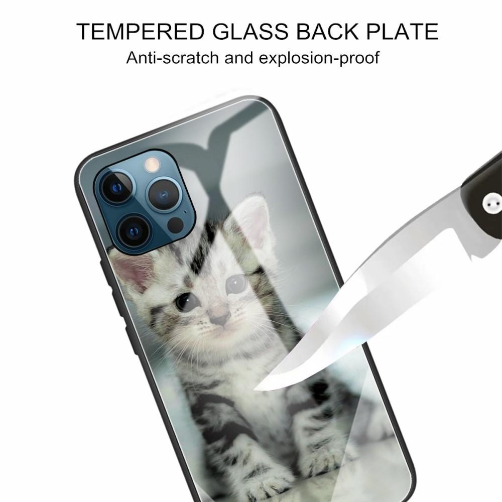 Skal Härdat Glas iPhone 12/12 Pro kattunge