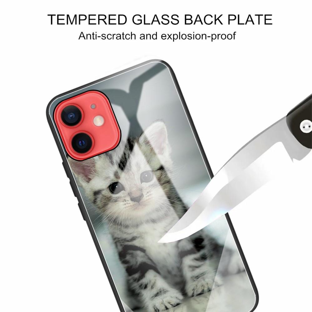 Skal Härdat Glas iPhone 12 Mini kattunge