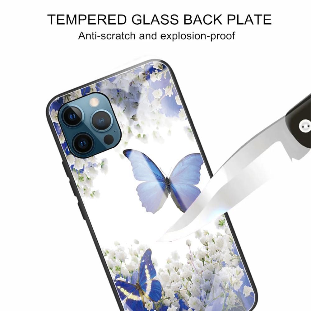Skal Härdat Glas iPhone 12 Pro Max fjärilar