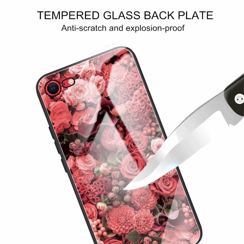 Skal Härdat Glas iPhone SE (2022) rosor