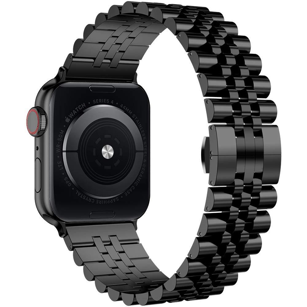 Stainless Steel Bracelet Apple Watch 42mm svart