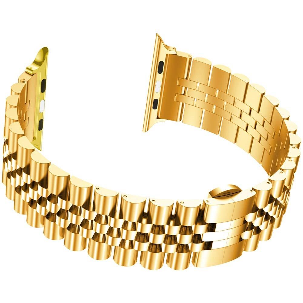 Stainless Steel Bracelet Apple Watch 42/44/45 mm Gold