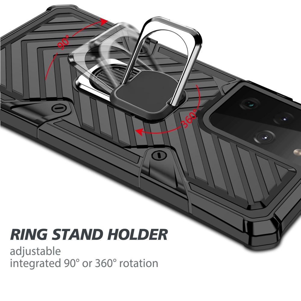 Tough Ring Case Samsung Galaxy S21 Ultra Svart