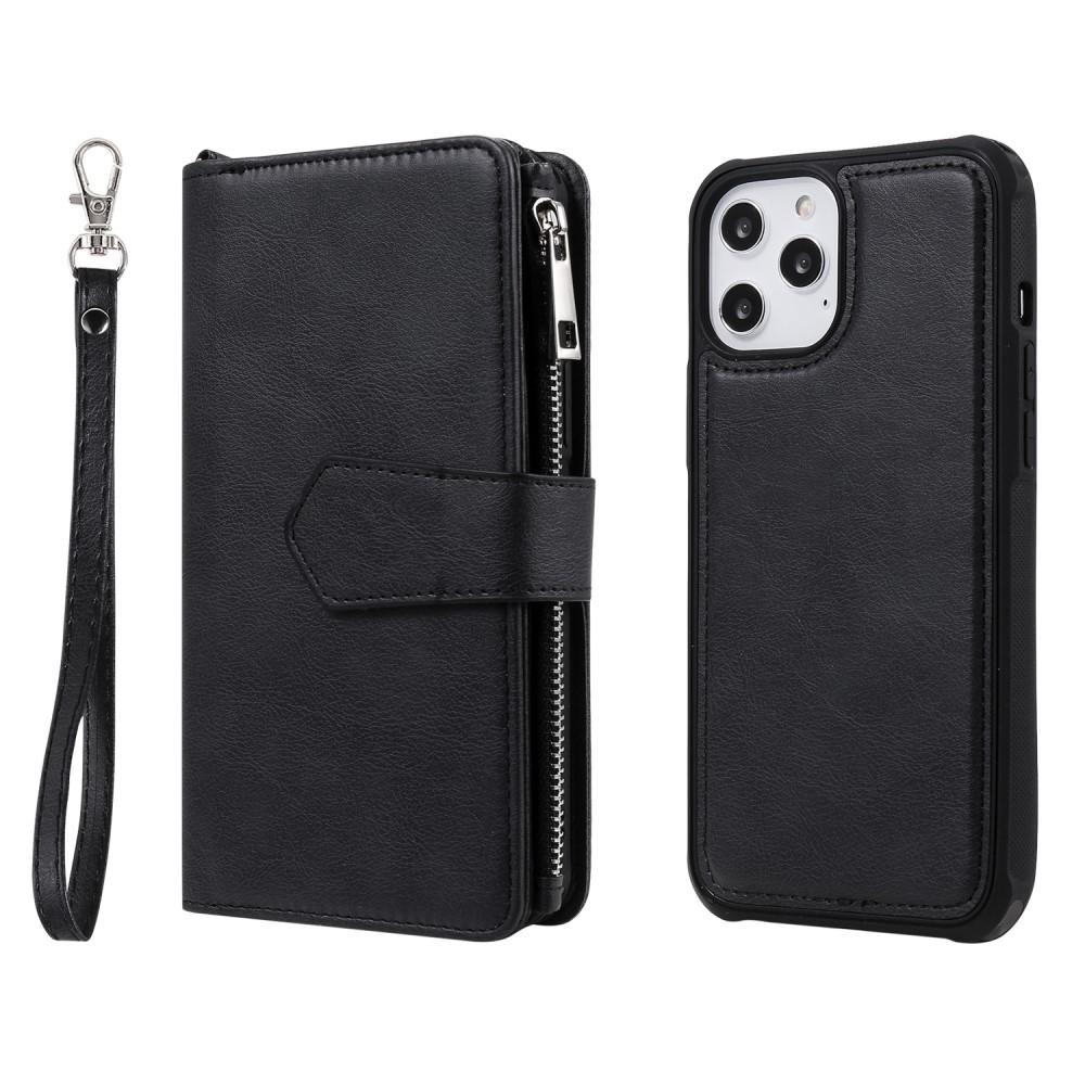 Zipper Magnet Wallet iPhone 12 Pro Max svart