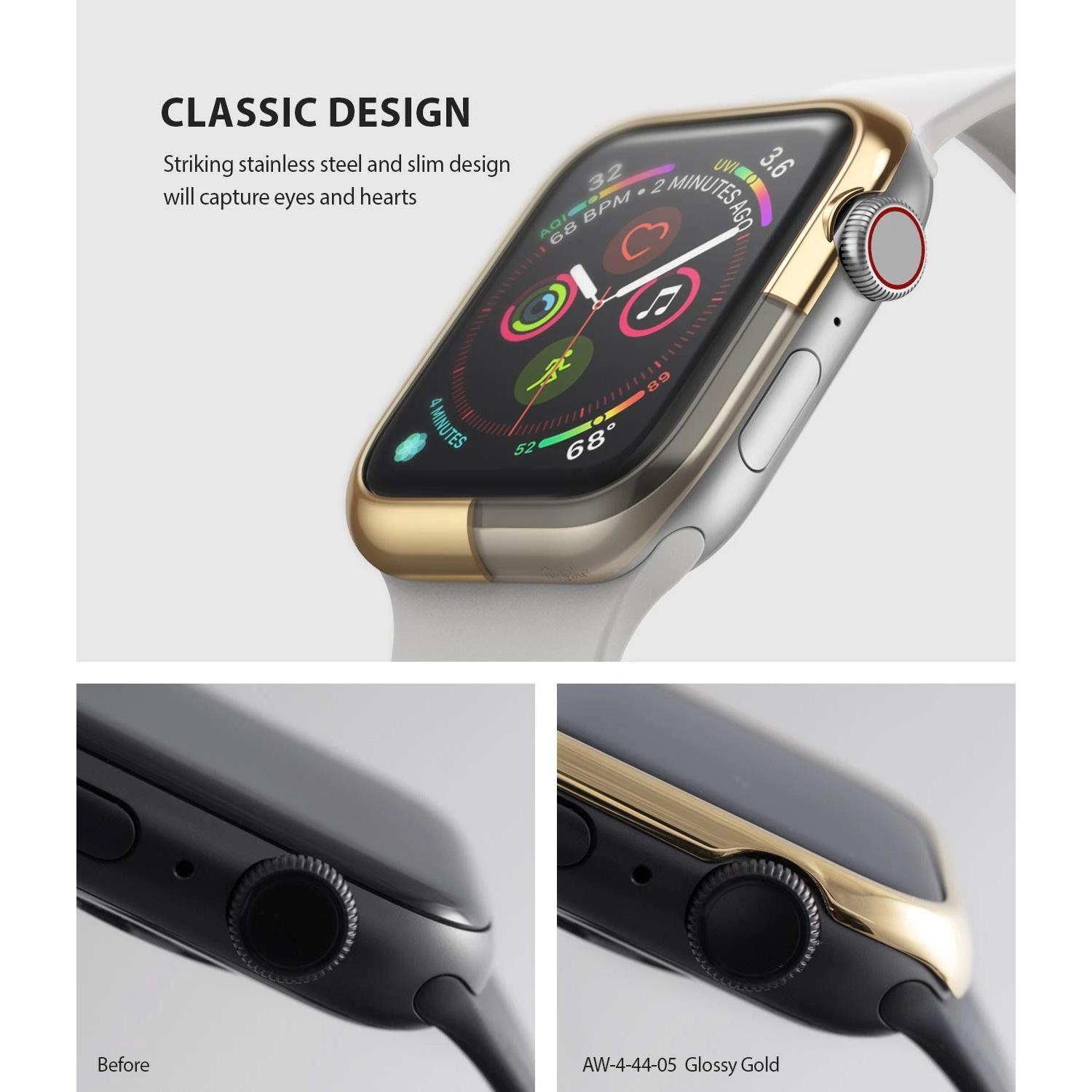 Bezel Styling Apple Watch 44mm Glossy Gold
