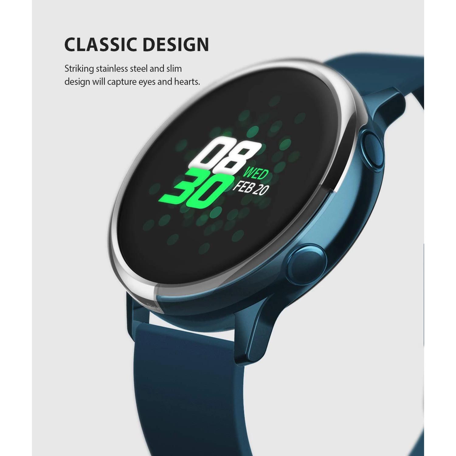 Bezel Styling Galaxy Active Glossy Silver