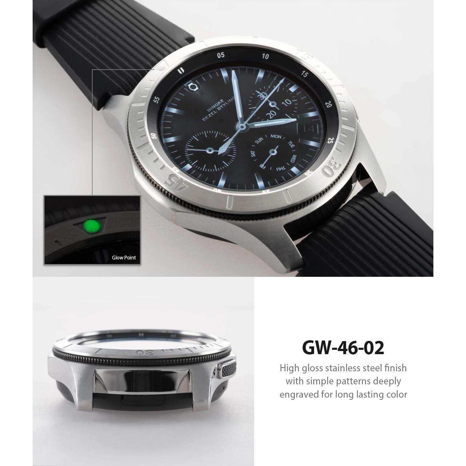 Bezel Styling Galaxy Watch 46mm/Gear S3 Silver