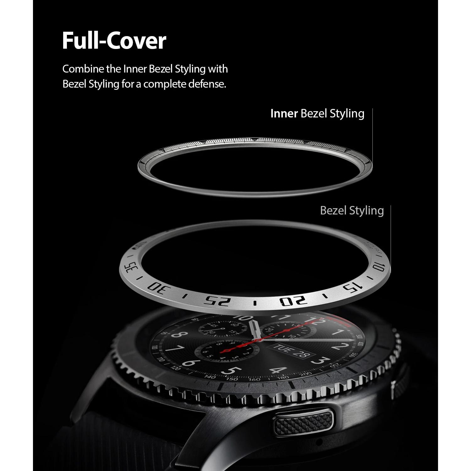 Inner Bezel Styling Galaxy Watch 46mm/Gear S3 Silver