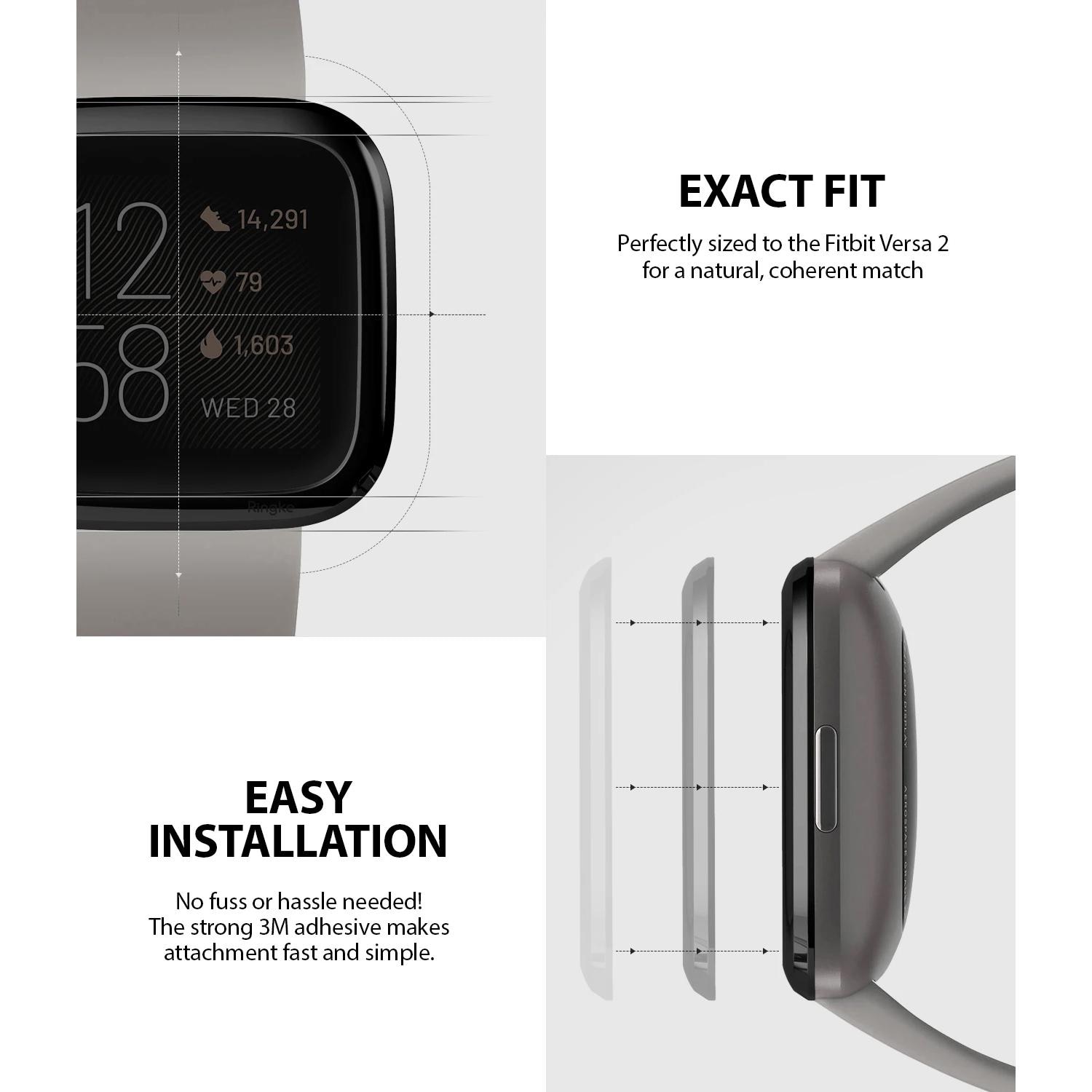 Bezel Styling Fitbit Versa 2 Glossy Black