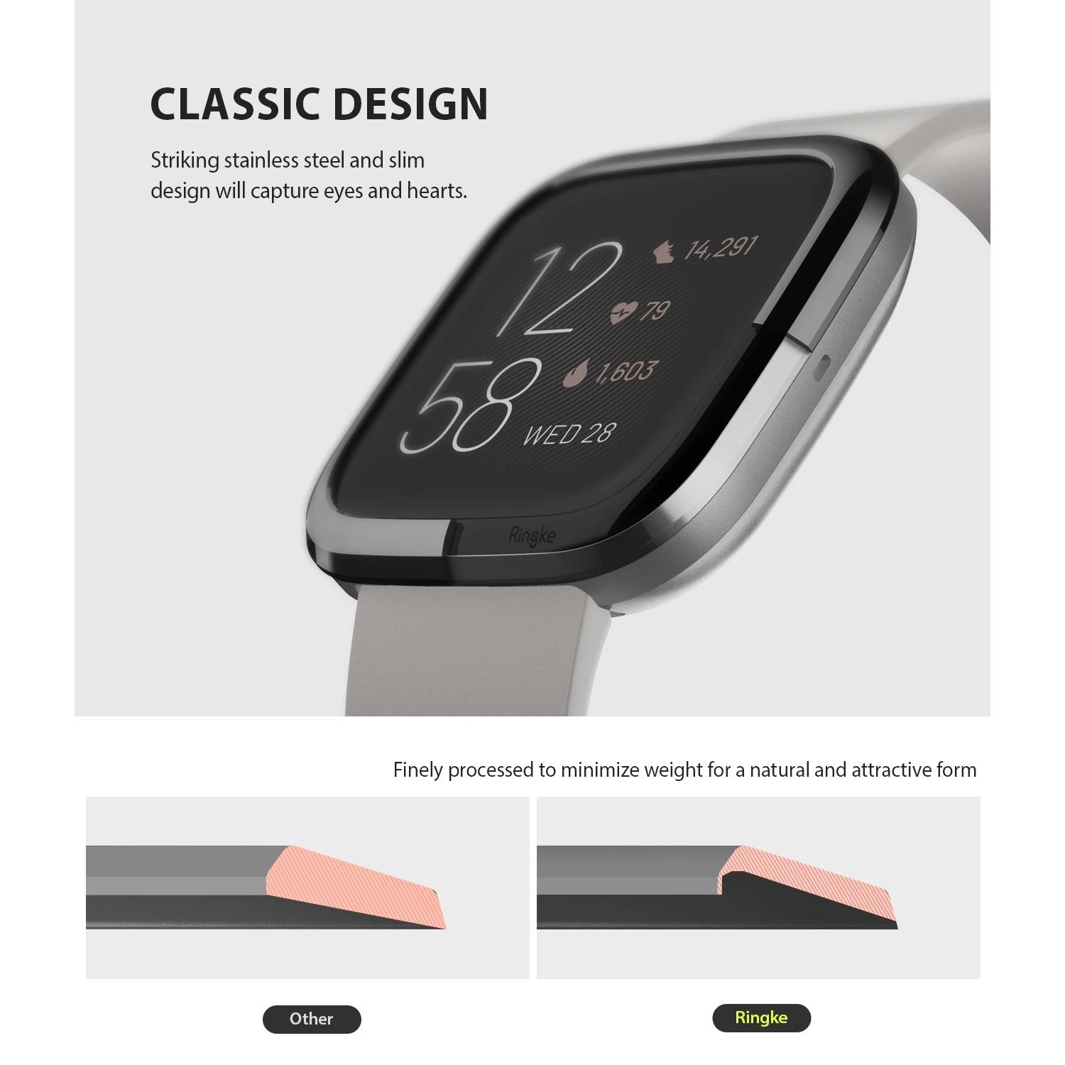 Bezel Styling Fitbit Versa 2 Glossy Black